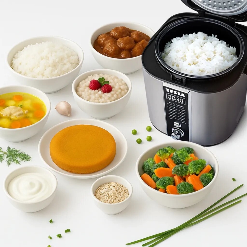 TESLA Electronics MultiCook - Multifuncional panela de arroz 2,1 l 400W/230V