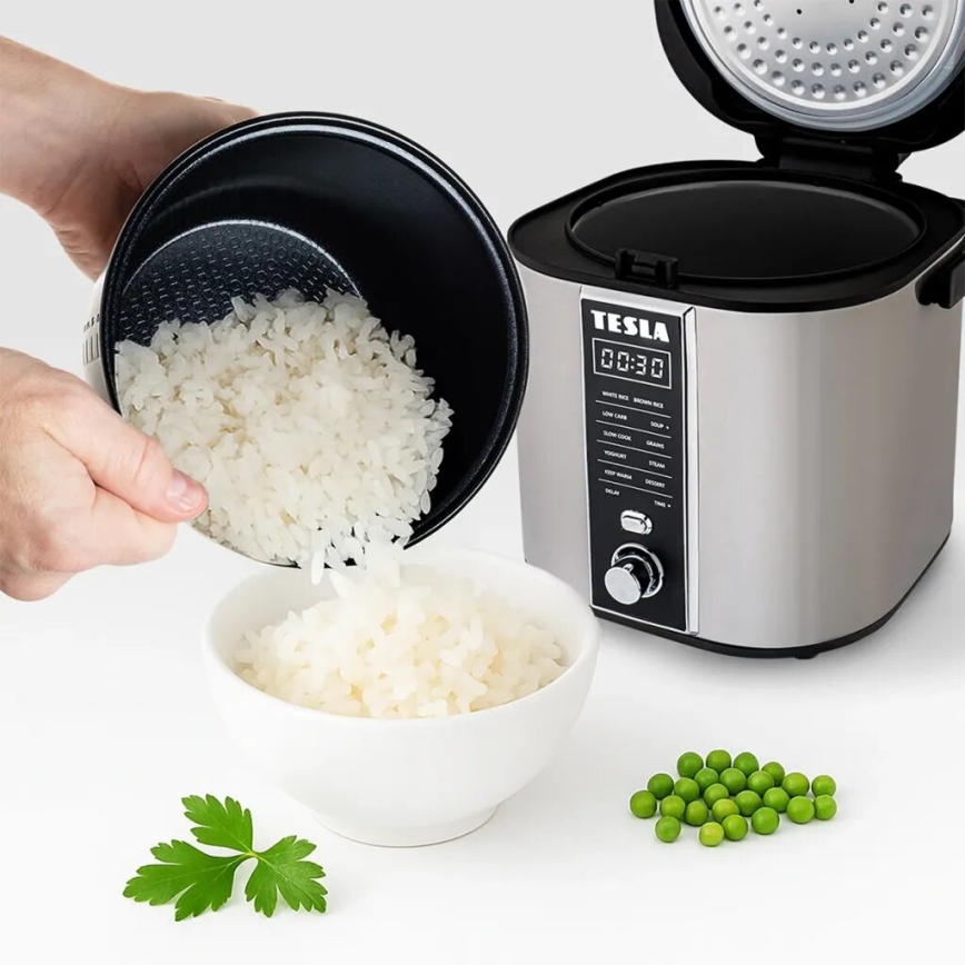 TESLA Electronics MultiCook - Multifuncional panela de arroz 2,1 l 400W/230V