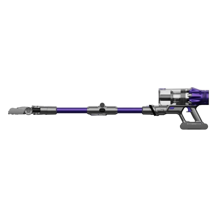 TESLA Electronics PureStar - Aspirador vertical sem fios flexível 2 em 1 250W/2200 mAh cinza/roxo
