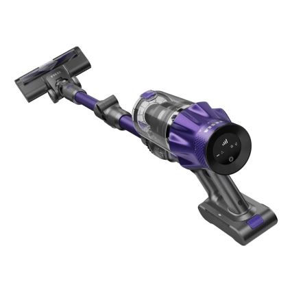 TESLA Electronics PureStar - Aspirador vertical flexível sem fios 2em1 250W/2200 mAh cinzento/roxo