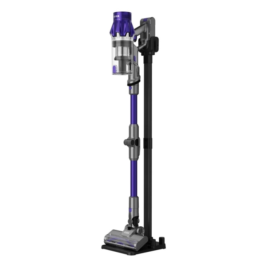 TESLA Electronics PureStar - Aspirador vertical flexível sem fios 2em1 250W/2200 mAh cinzento/roxo