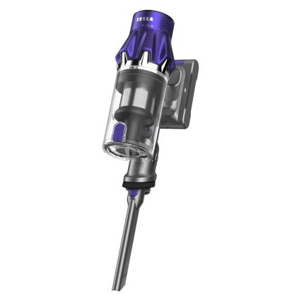 TESLA Electronics PureStar - Aspirador vertical flexível sem fios 2em1 250W/2200 mAh cinzento/roxo