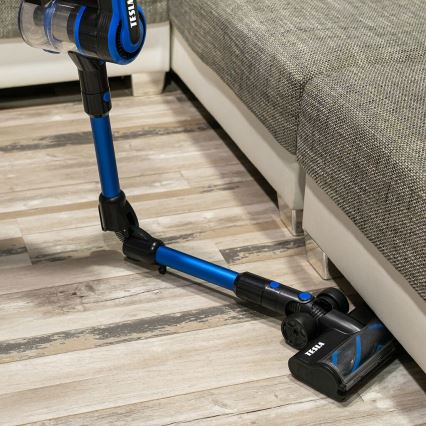 TESLA Electronics PureStar - Aspirador vertical flexível sem fios 3em1 300W/2200 mAh preto/azul