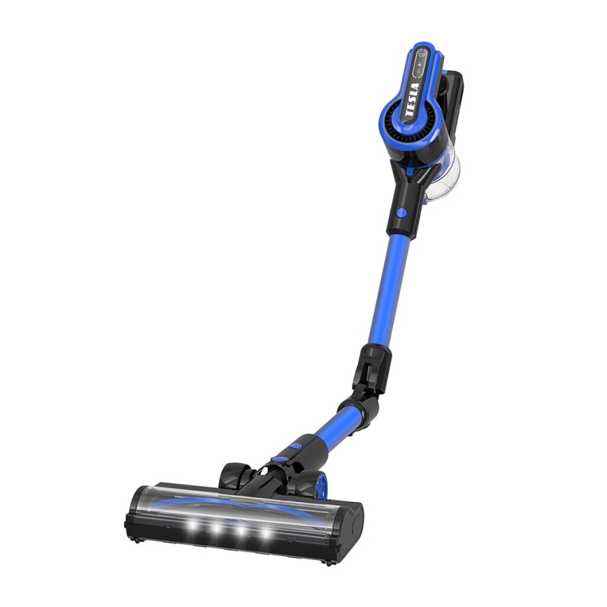 TESLA Electronics PureStar - Aspirador vertical flexível sem fios 3em1 300W/2200 mAh preto/azul