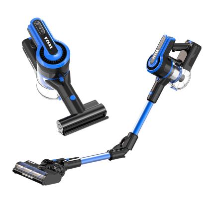 TESLA Electronics PureStar - Aspirador vertical flexível sem fios 3em1 300W/2200 mAh preto/azul