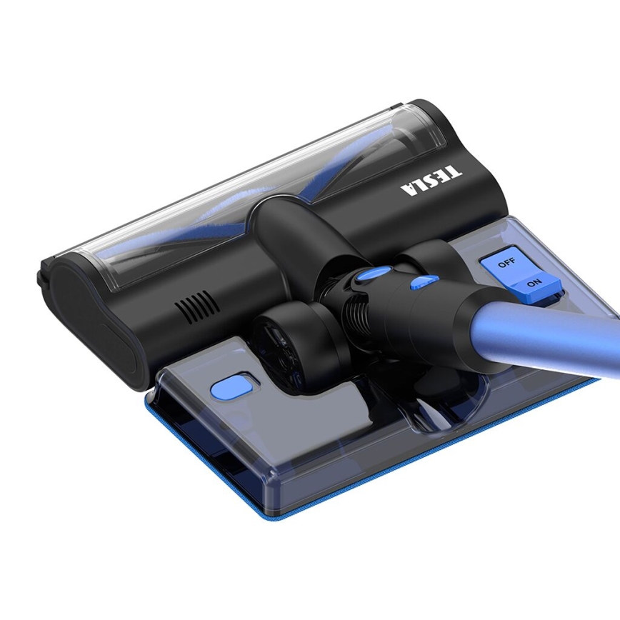 TESLA Electronics PureStar - Aspirador vertical flexível sem fios 3em1 300W/2200 mAh preto/azul