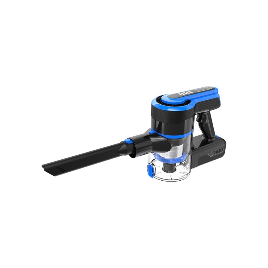 TESLA Electronics PureStar - Aspirador vertical flexível sem fios 3em1 300W/2200 mAh preto/azul