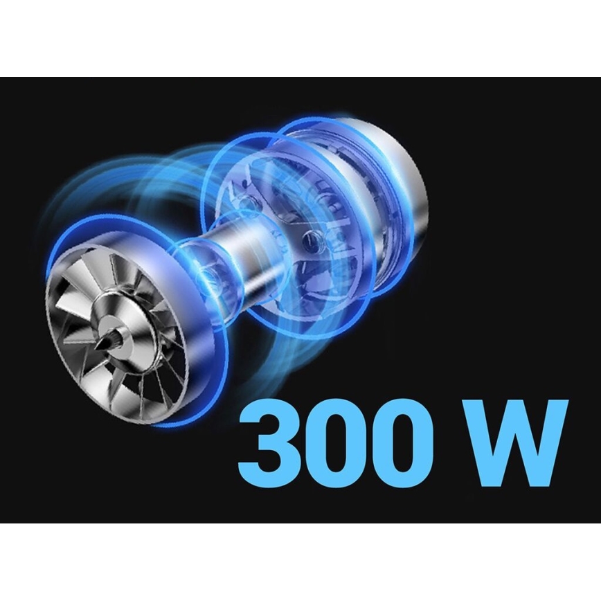 TESLA Electronics PureStar - Aspirador vertical flexível sem fios 3em1 300W/2200 mAh preto/azul