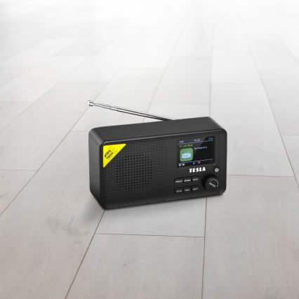 TESLA Electronics - Rádio DAB+ FM 5W/1800 mAh preto
