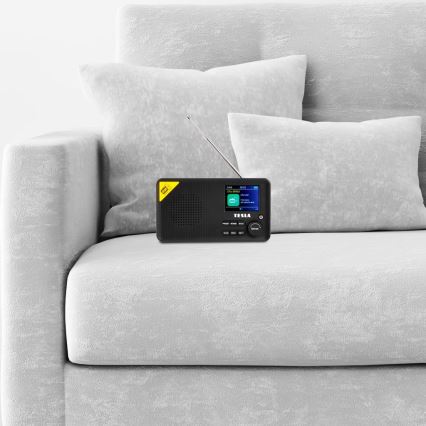 TESLA Electronics - Rádio DAB+ FM 5W/1800 mAh preto