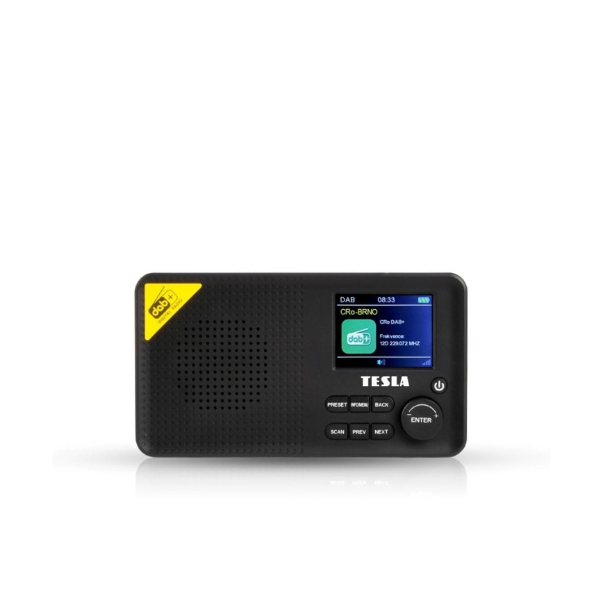TESLA Electronics - Rádio DAB+ FM 5W/1800 mAh preto