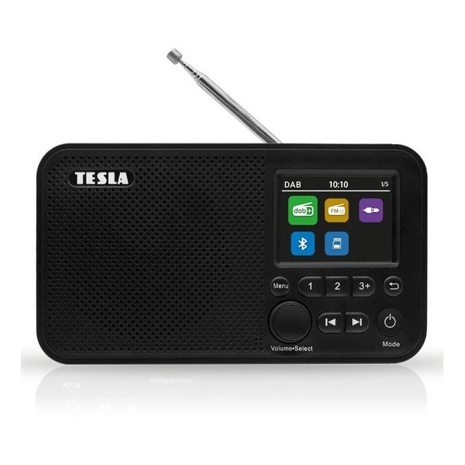 TESLA Electronics - Rádio DAB+ FM 5W/1800 mAh preto