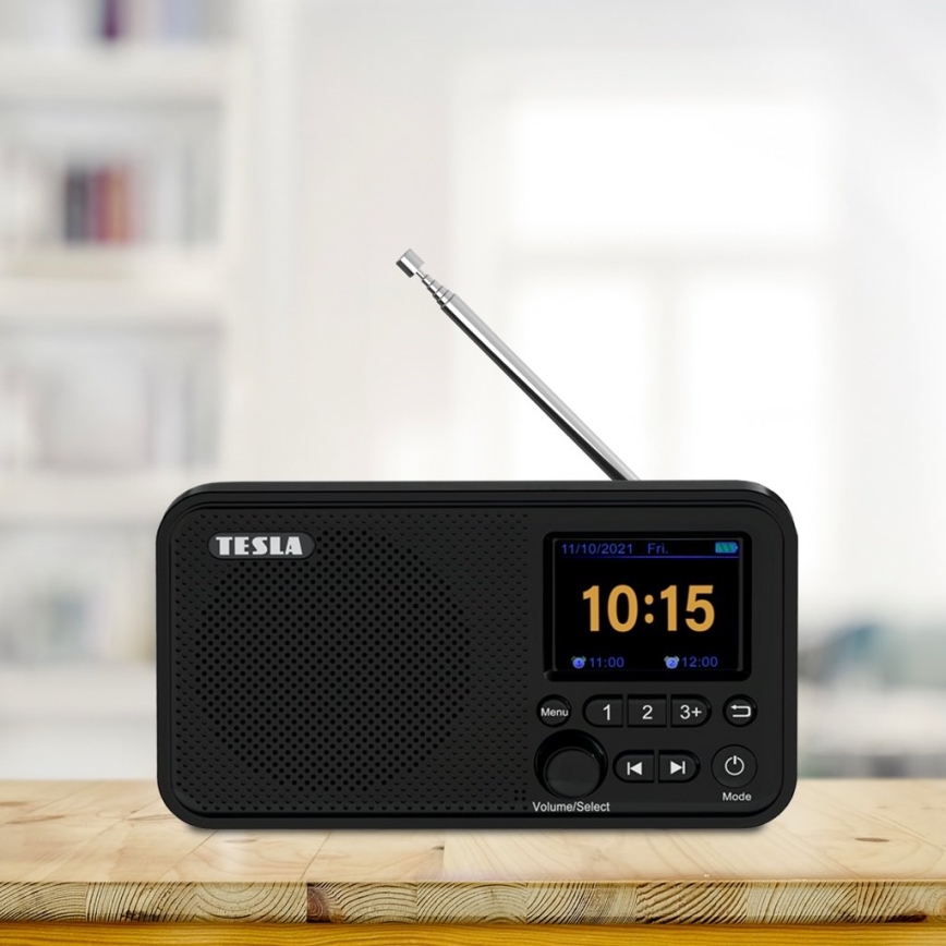 TESLA Electronics - Rádio DAB+ FM 5W/1800 mAh preto