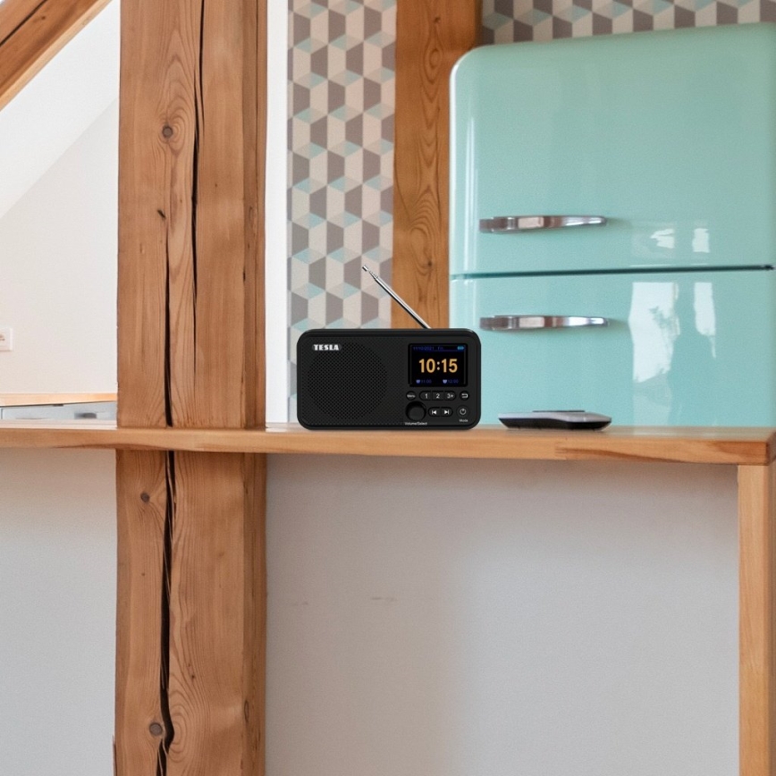 TESLA Electronics - Rádio DAB+ FM 5W/1800 mAh preto