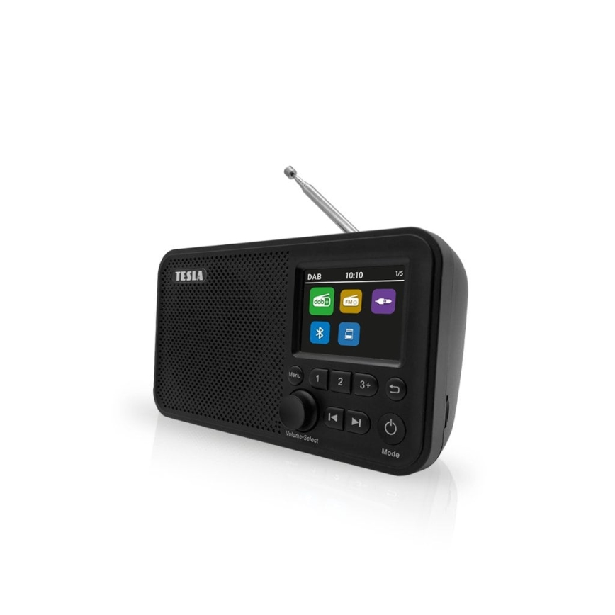 TESLA Electronics - Rádio DAB+ FM 5W/1800 mAh preto