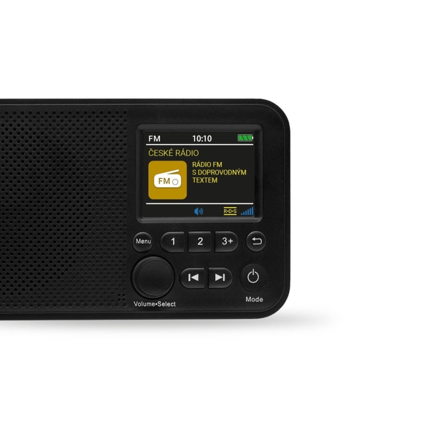 TESLA Electronics - Rádio DAB+ FM 5W/1800 mAh preto
