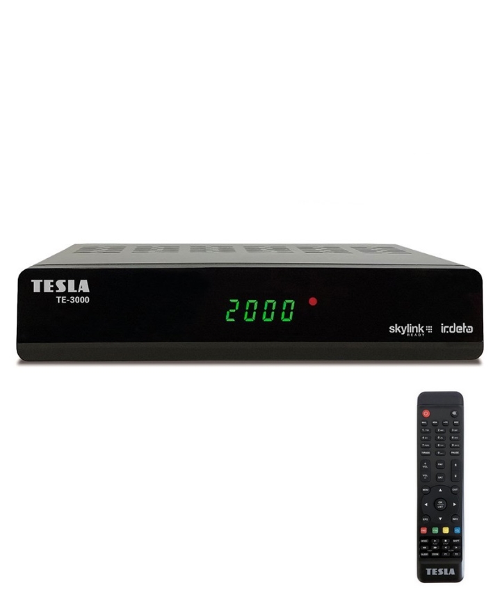 TESLA Electronics - Receptor satélite 2xAAA + controlo remoto