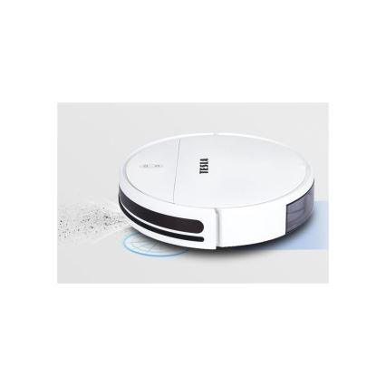 TESLA Electronics RoboStar - Aspirador robô inteligente 2em1 2500 mAh Wi-Fi Tuya branco + controlo remoto