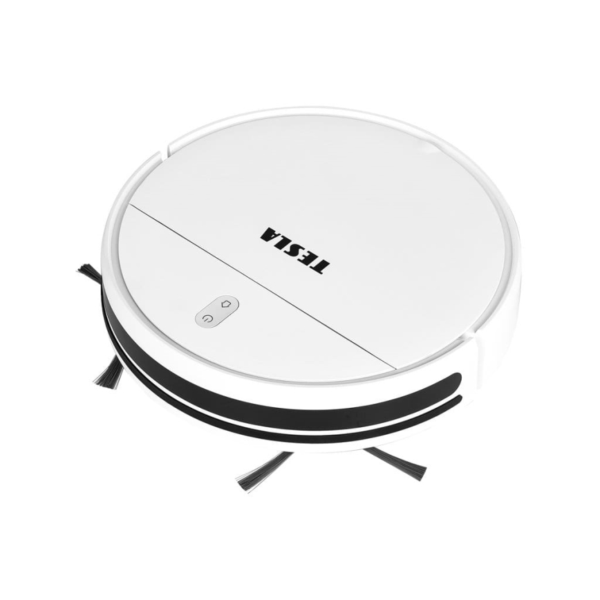 TESLA Electronics RoboStar - Aspirador robô inteligente 2em1 2500 mAh Wi-Fi Tuya branco + controlo remoto