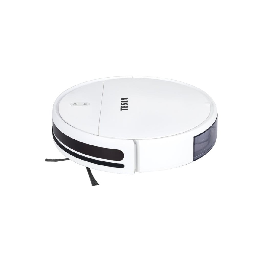 TESLA Electronics RoboStar - Aspirador robô inteligente 2em1 2500 mAh Wi-Fi Tuya branco + controlo remoto