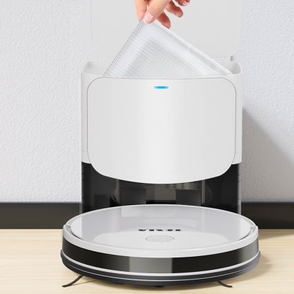 TESLA Electronics RoboStar - Aspirador robô inteligente 2em1 2600 mAh Wi-Fi branco + comando