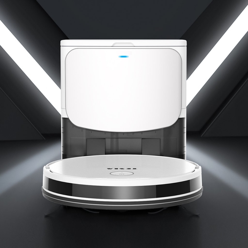 TESLA Electronics RoboStar - Aspirador robô inteligente 2em1 2600 mAh Wi-Fi branco + comando