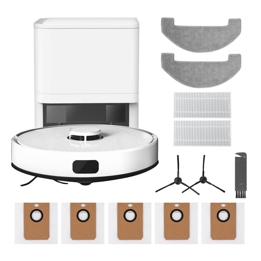 TESLA Electronics RoboStar - Aspirador robô inteligente 2em1 2600 mAh Wi-Fi branco