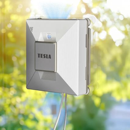 TESLA Electronics RoboStar - Limpador de vidros inteligente com pulverizador de água 72W/230V/650 mAh Wi-Fi + comando