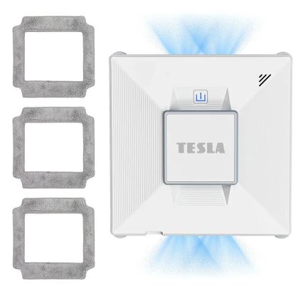 TESLA Electronics RoboStar - Limpador de vidros inteligente com pulverizador de água 72W/230V/650 mAh Wi-Fi + comando