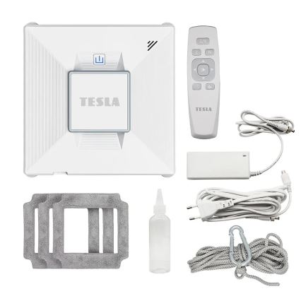 TESLA Electronics RoboStar - Limpador de vidros inteligente com pulverizador de água 72W/230V/650 mAh Wi-Fi + comando
