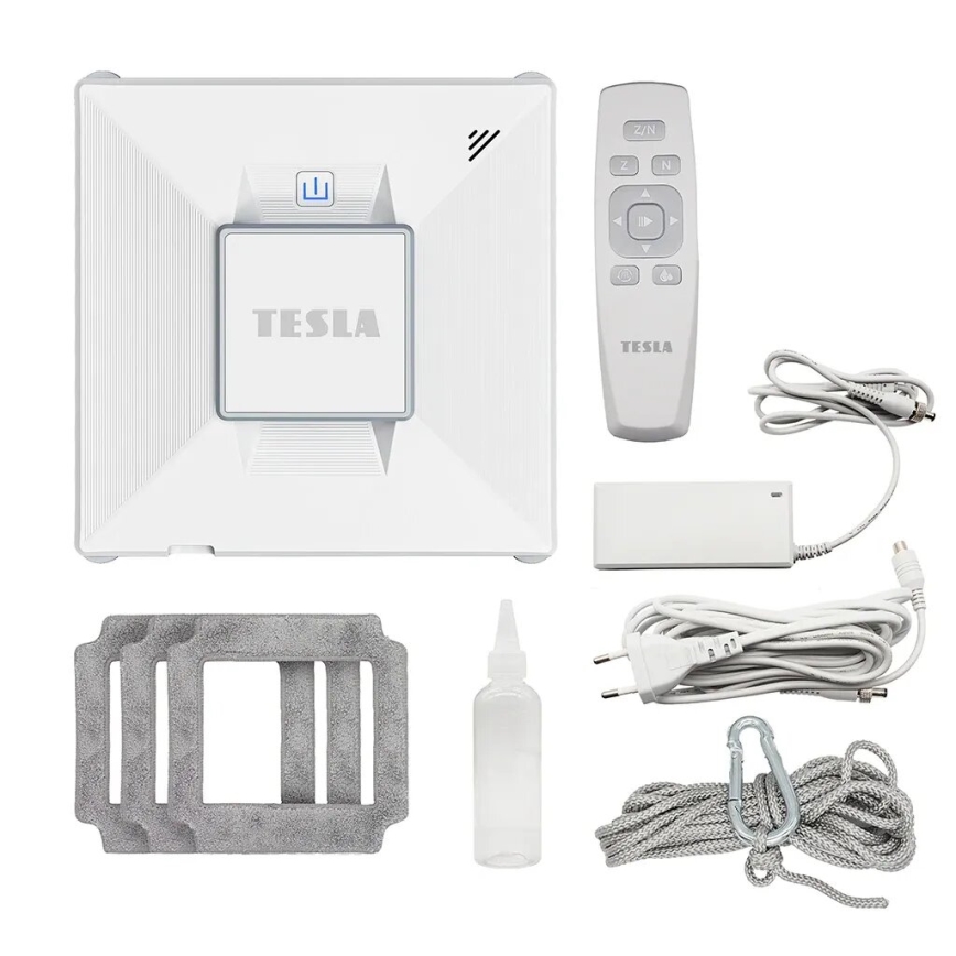 TESLA Electronics RoboStar - Limpador de vidros inteligente com pulverizador de água 72W/230V/650 mAh Wi-Fi + comando
