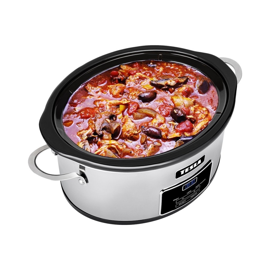 TESLA Electronics SlowCook - Panela de cozedura lenta 5,6 l 250W/230V