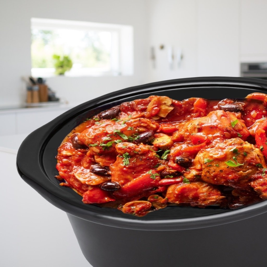 TESLA Electronics SlowCook - Panela de cozedura lenta 5,6 l 250W/230V