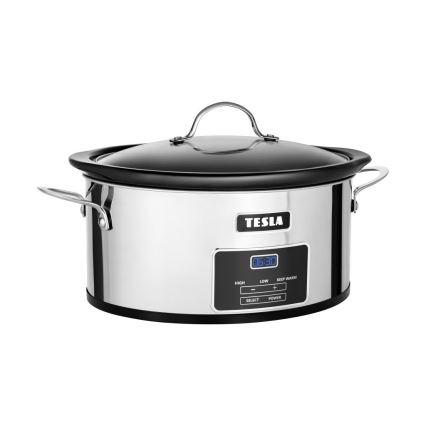 TESLA Electronics SlowCook - Panela de cozedura lenta 5,6 l 250W/230V