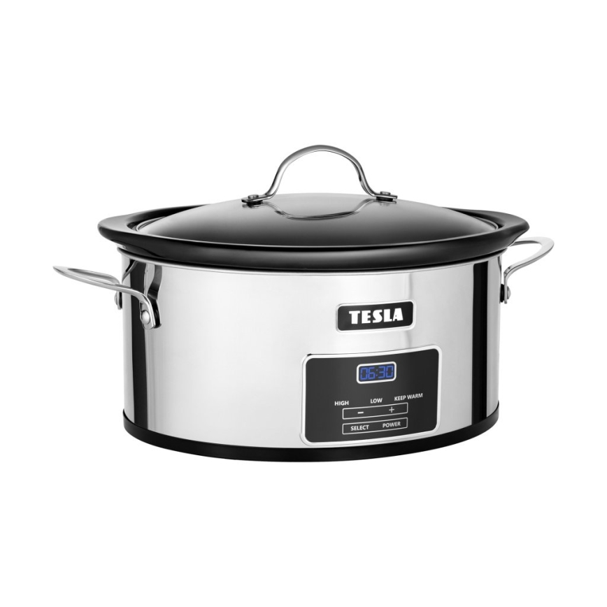 TESLA Electronics SlowCook - Panela de cozedura lenta 5,6 l 250W/230V