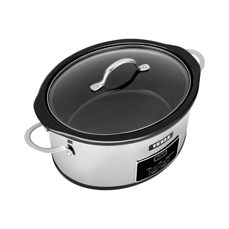 TESLA Electronics SlowCook - Panela de cozedura lenta 5,6 l 250W/230V