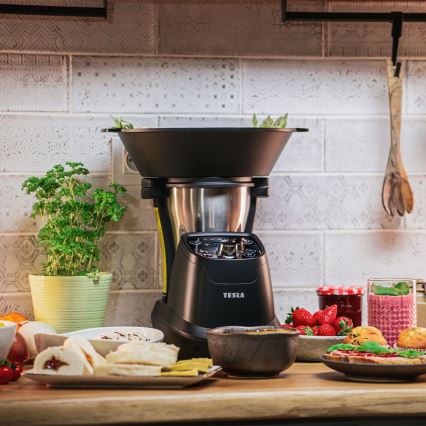 TESLA Electronics ThermoCook - Processador de alimentos multifuncional 1200W/230V aço inoxidável