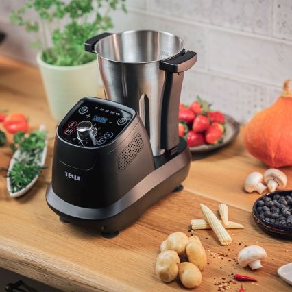 TESLA Electronics ThermoCook - Processador de alimentos multifuncional 1200W/230V aço inoxidável