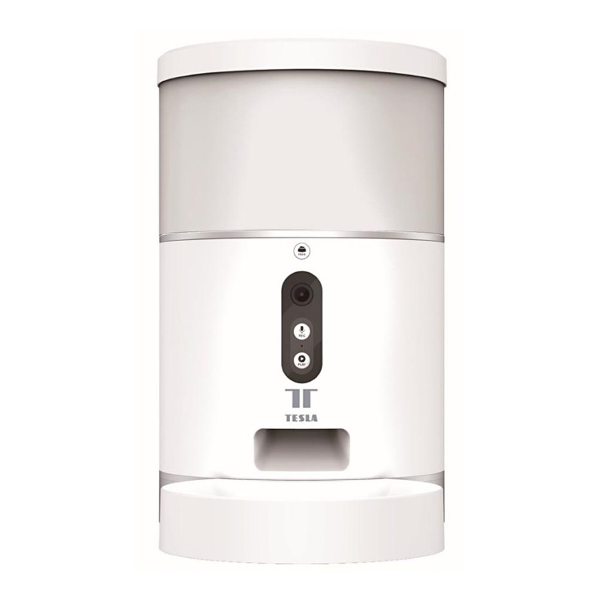 TESLA Smart - Alimentador automático inteligente com uma câmara para animais de estimação 4 l 5V/3xLR20 Wi-Fi
