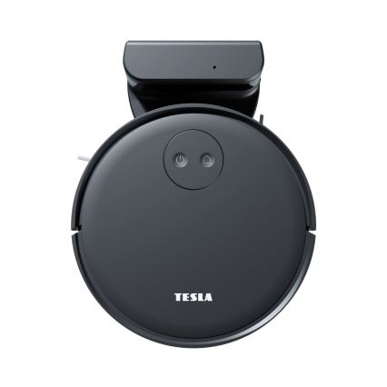 TESLA Smart - Aspirador robô inteligente 2 em 1 2000 mAh Wi-Fi preto + controlo remoto