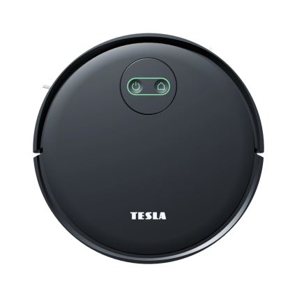 TESLA Smart - Aspirador robô inteligente 2 em 1 2000 mAh Wi-Fi preto + controlo remoto