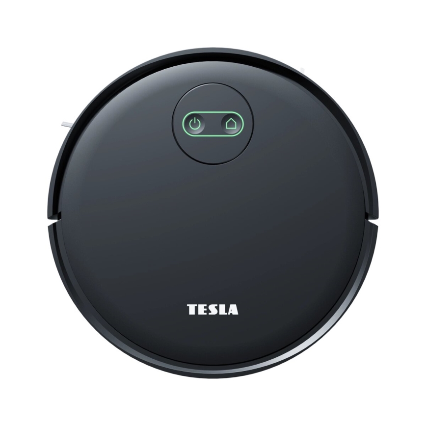 TESLA Smart - Aspirador robô inteligente 2 em 1 2000 mAh Wi-Fi preto + controlo remoto