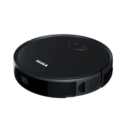 TESLA Smart - Aspirador robô inteligente 2 em 1 2000 mAh Wi-Fi preto + controlo remoto