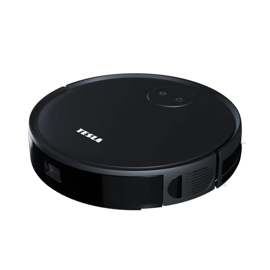 TESLA Smart - Aspirador robô inteligente 2 em 1 2000 mAh Wi-Fi preto + controlo remoto