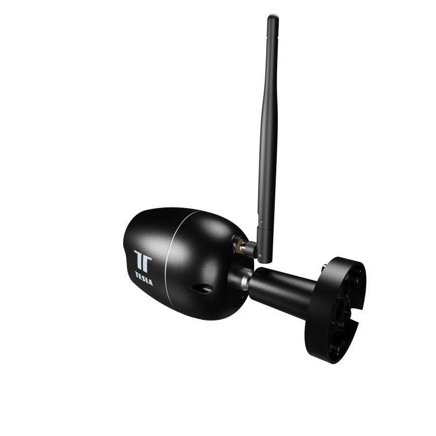 TESLA Smart - Câmara exterior inteligente 4MPx 1440p 12V Wi-Fi IP65