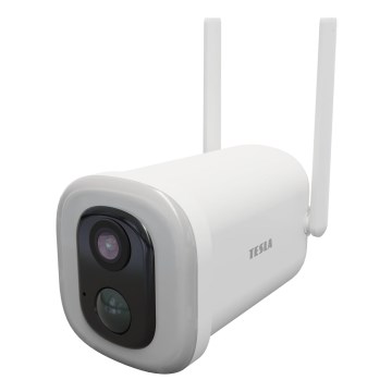 TESLA Smart - Câmara exterior inteligente com sensor 2K 1296p 9000 mAh 5V Wi-Fi IP65