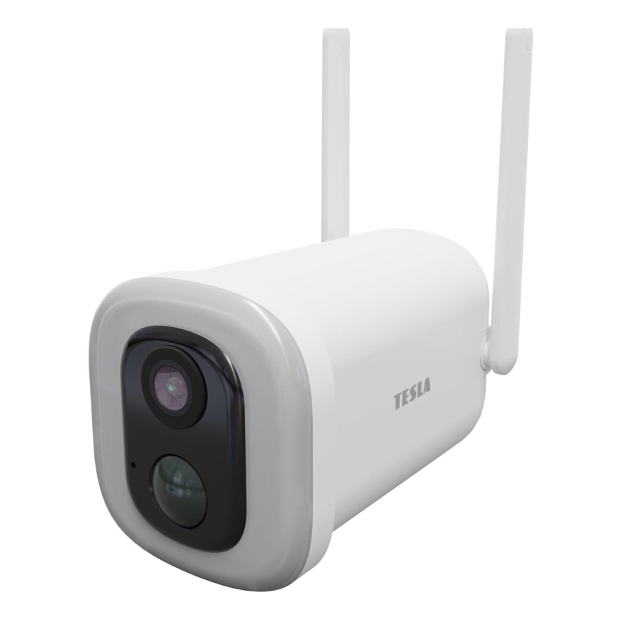 TESLA Smart - Câmara exterior inteligente com sensor 2K 1296p 9000 mAh 5V Wi-Fi IP65