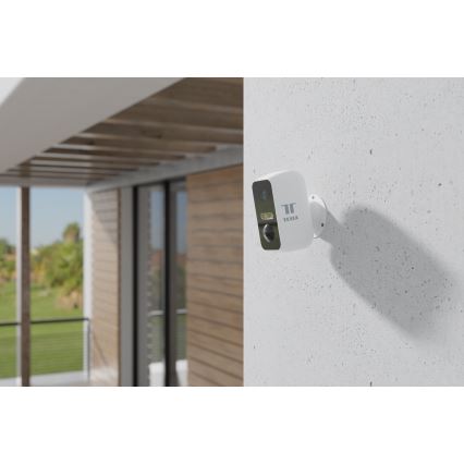 TESLA Smart - Câmara exterior inteligente com sensor 2K 1296p 9600 mAh 5V Wi-Fi IP65
