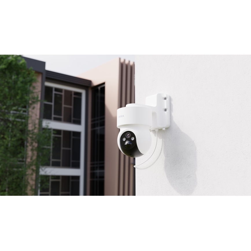 TESLA Smart - Câmara exterior inteligente com sensor 360 4G 2K 1296p 9600 mAh 5V IP65