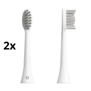 TESLA Smart - CONJUNTO 2x Cabeças de substituição para escova de dentes sónica TS200 branco
